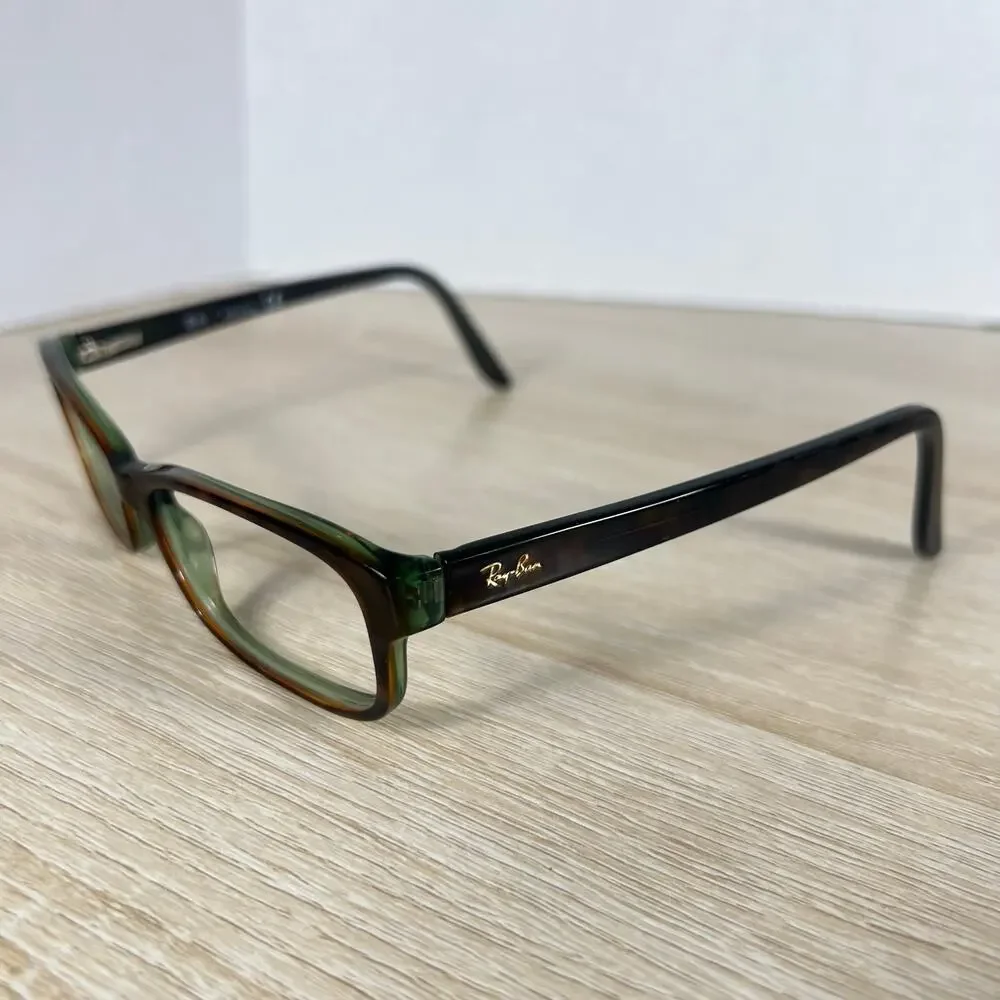 Ray-Ban RB5187 2445 Eyeglasses Brown Green Frames Only 52-16-140